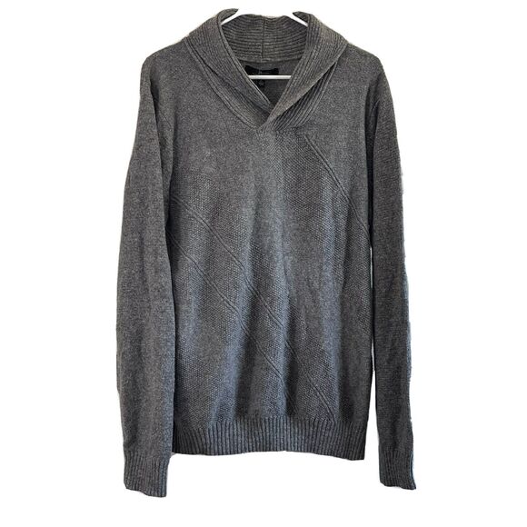 Marc Anthony Mens sweater size XL gray pull-over long sleeve cotton mix msrp $80 - Picture 1 of 11